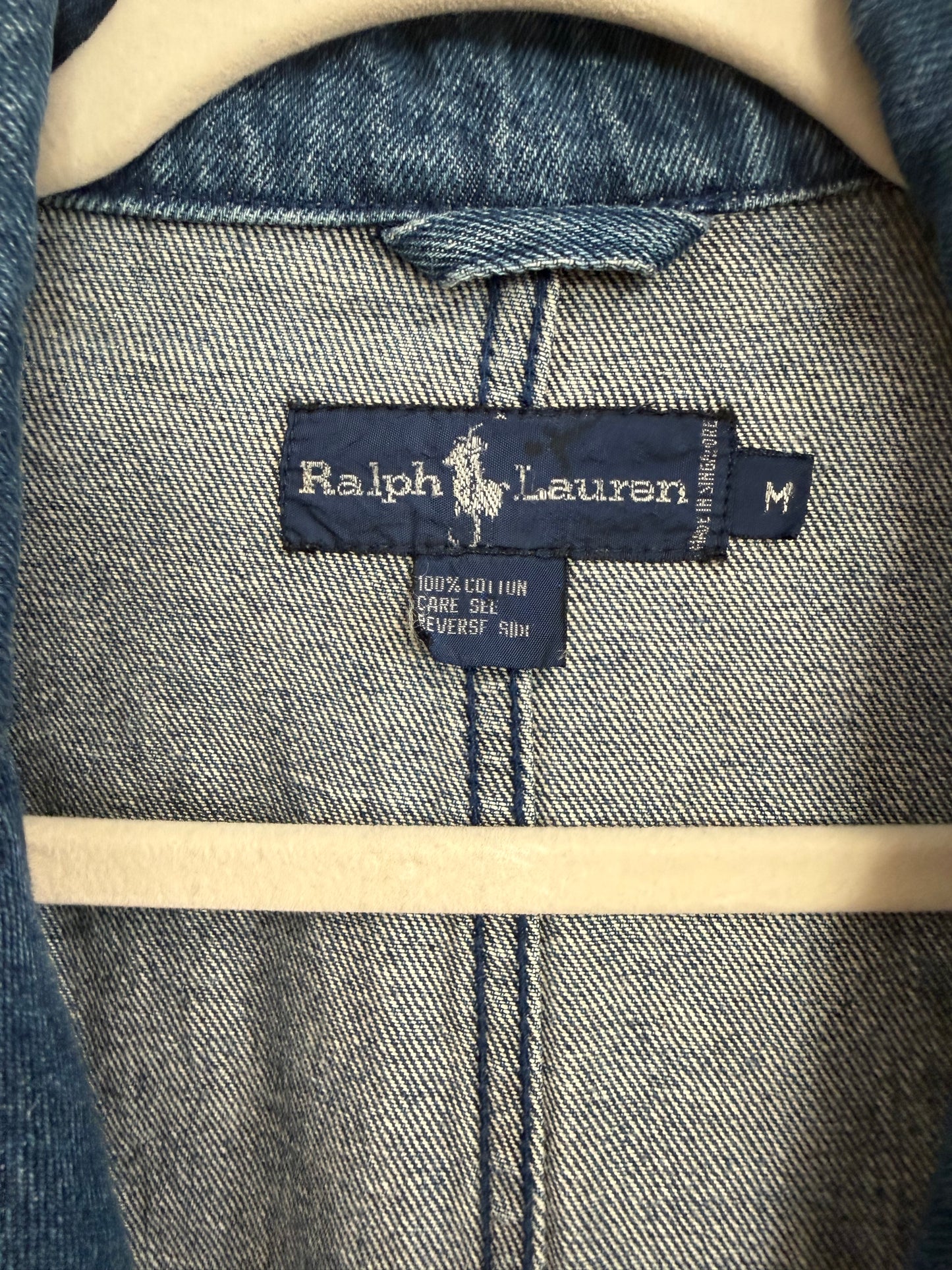NEW!! Vintage Ralph Lauren Denim Duster Jacket Size Medium