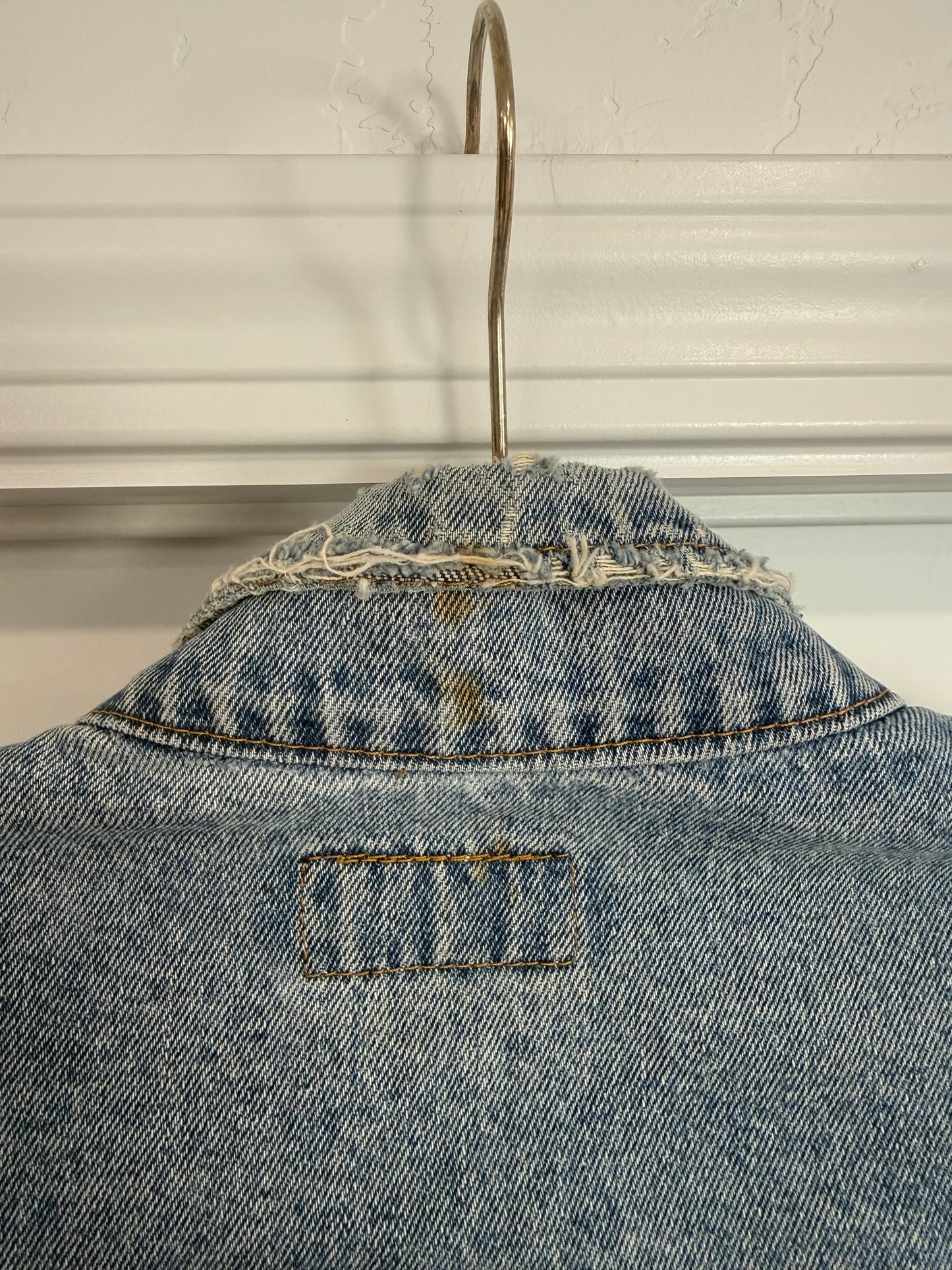 NEW!! Vintage Ralph Lauren Denim American Flag Jacket Size XL