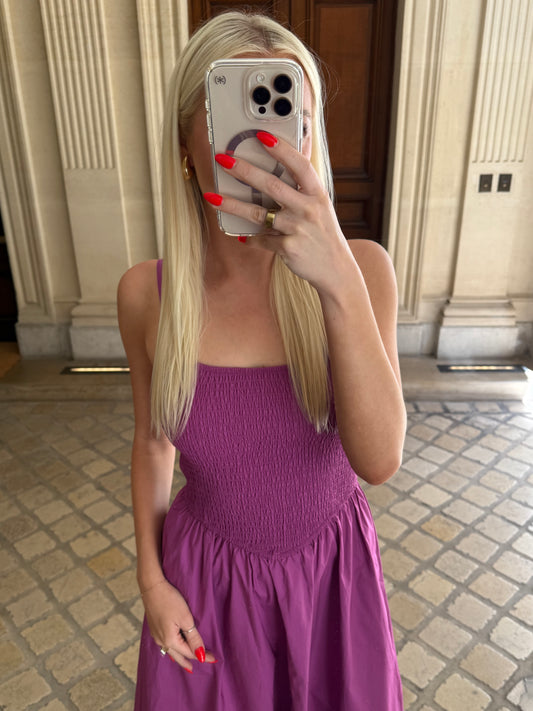 FINAL SALE!! Codie Smocked Dress in Orchid
