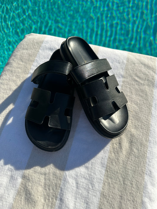 BACK IN STOCK!! The Lowkey Famous Slide in Black