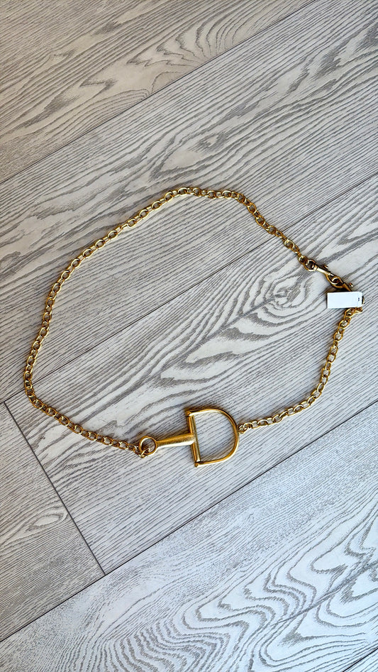 NEW!! Horsebit Chain Belt