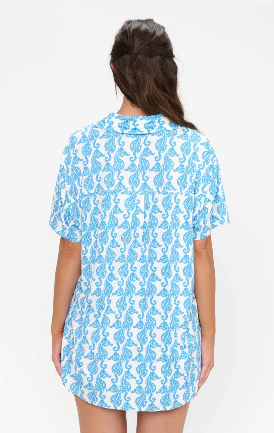 Sunday Morning Pj Set in Seahorse Jersey