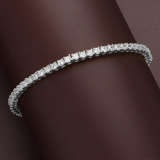 NEW!! Cubic Zirconia and Silver Trendsetter Tennis Bracelet in 2 Styles