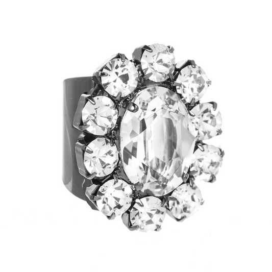 NEW!! Edith Swarovski Crystal Ring in 3 Colors