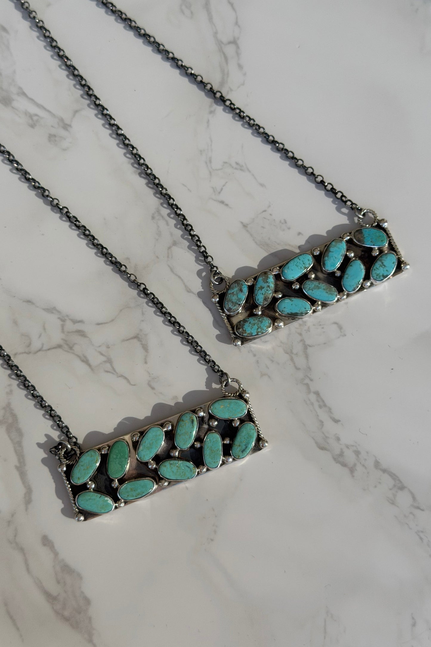 The “Aspen" Kingman Turquoise and Sterling Silver Necklace