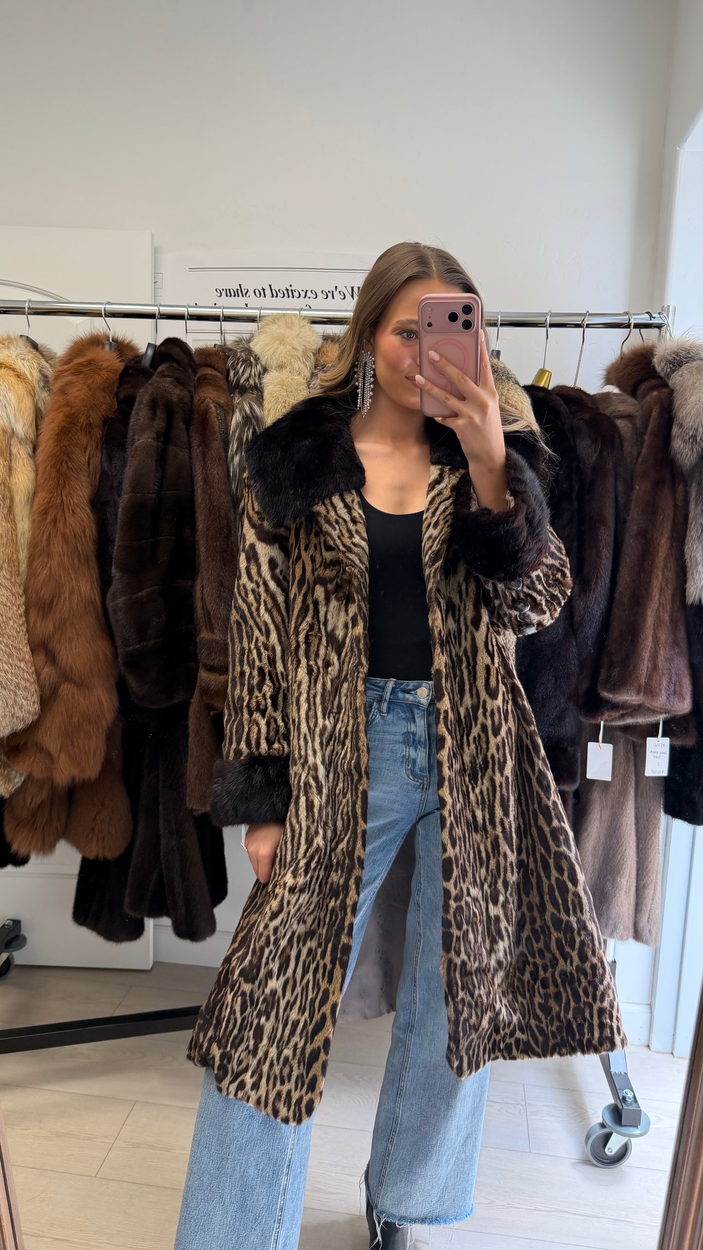 #18 Vintage Mink & Rabbit Fur Jacket Size S/M