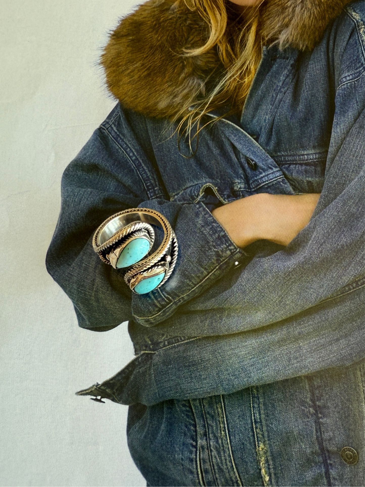 NEW!! "Horizon" Adjustable Kingman Turquoise Ring