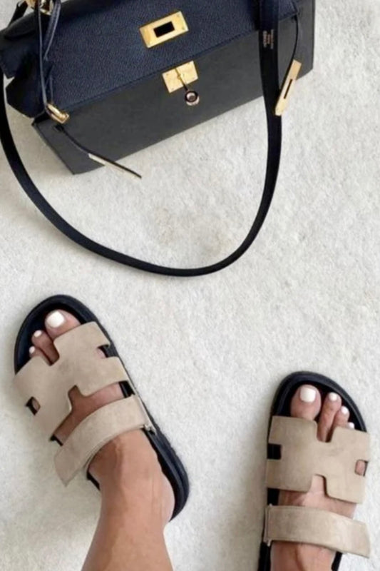 FINAL SALE!! The Lowkey Famous Slide in Khaki