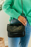 NEW!! Cool Girl Faux Leather Purse in Black