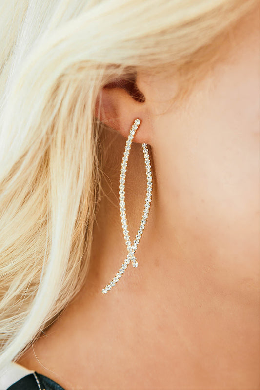 BEST SELLER!! Forever Crystal Earring in Gold or Silver