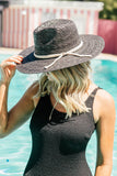 NEW!! "Life's a Breeze" Straw Hat in Black