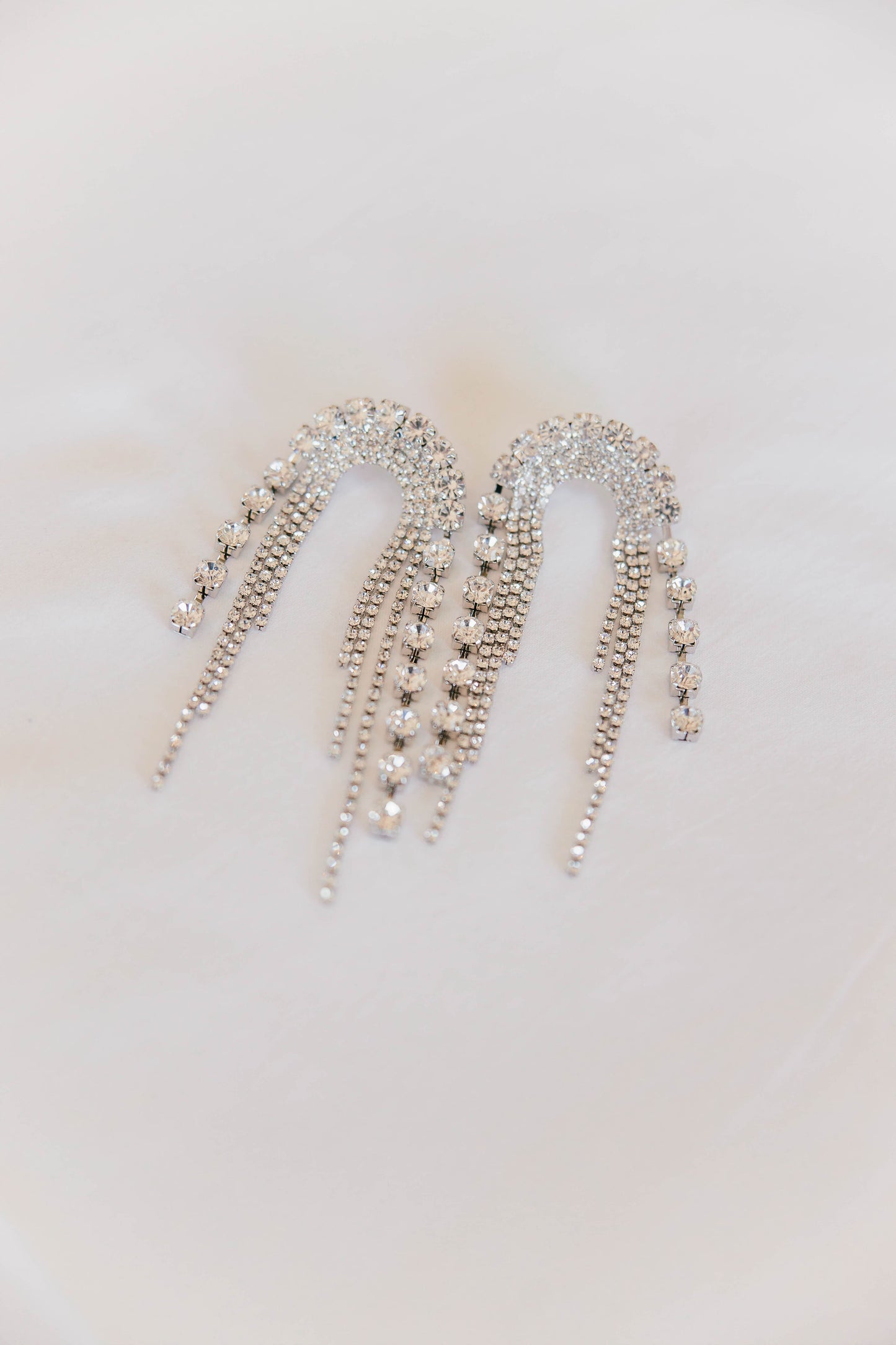 AS SEEN ON ASHLEE NICHOLS!! The Daniela Crystal Drop Earring in Silver