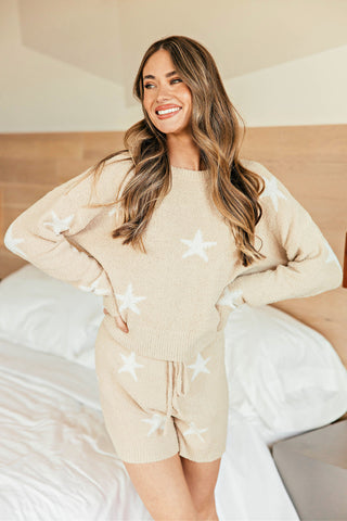 NEW!! Comfy Luxe Pajama Lounge Set in Taupe