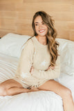 NEW!! Comfy Luxe Pajama Lounge Set in Taupe