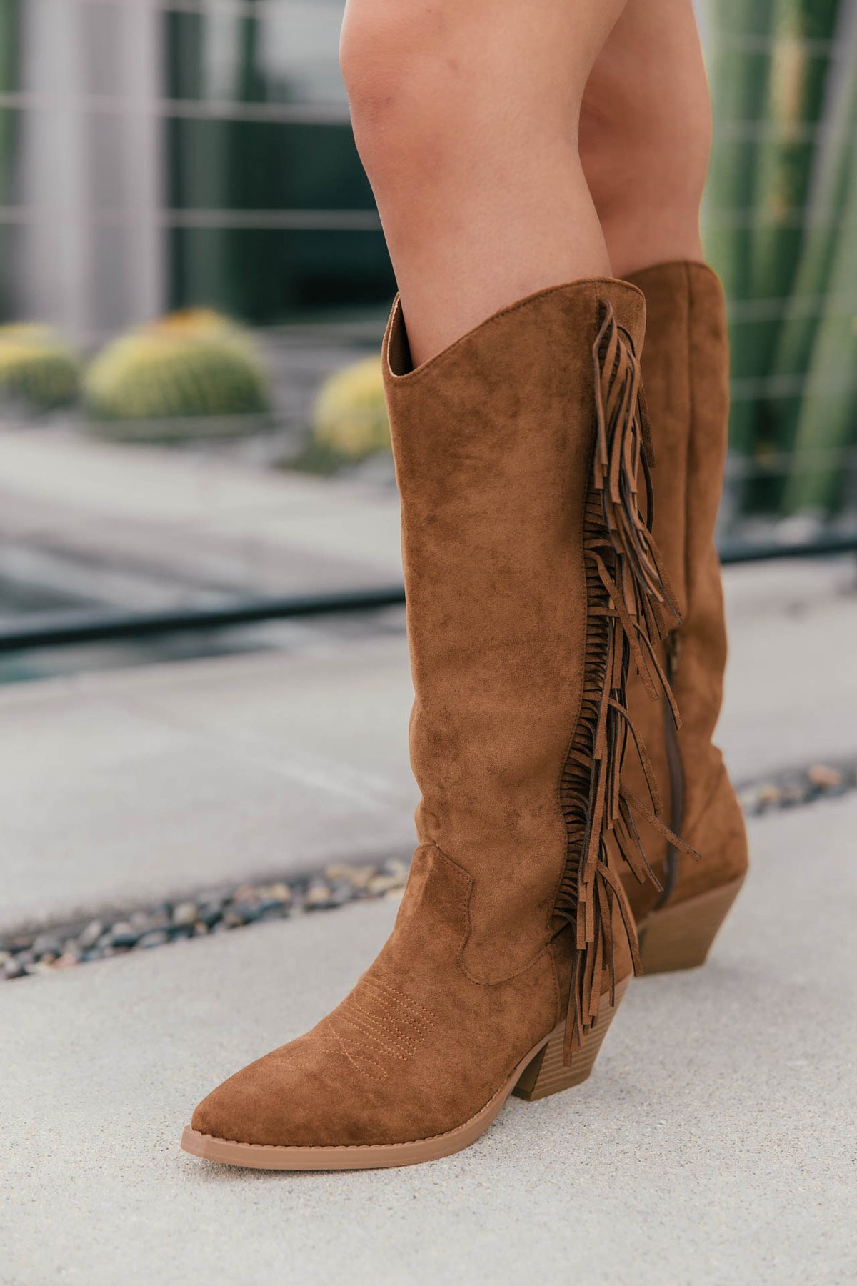 Dixie Fringe Boot in Saddle