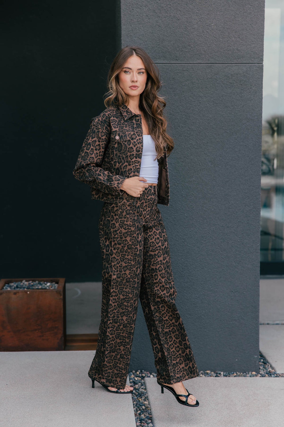 The "Wild Card" Leopard Print Rhinestone Jacket