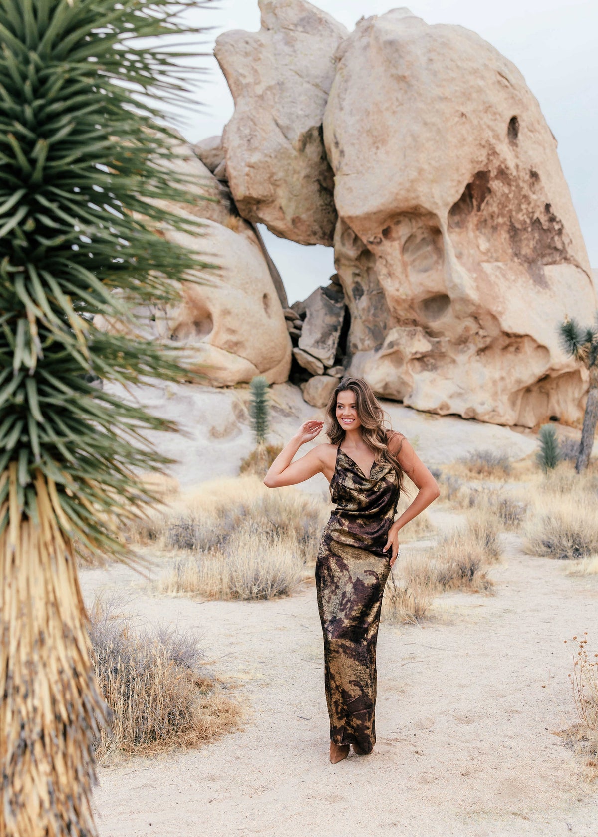 The "Sterling" Cowl Neck Maxi Dress