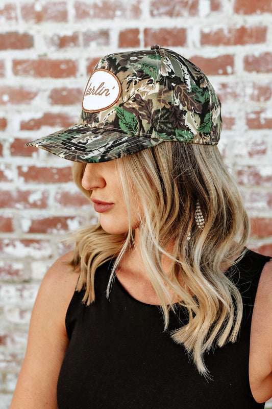 NEW!! DARLIN Patch Trucker Hat in Camo