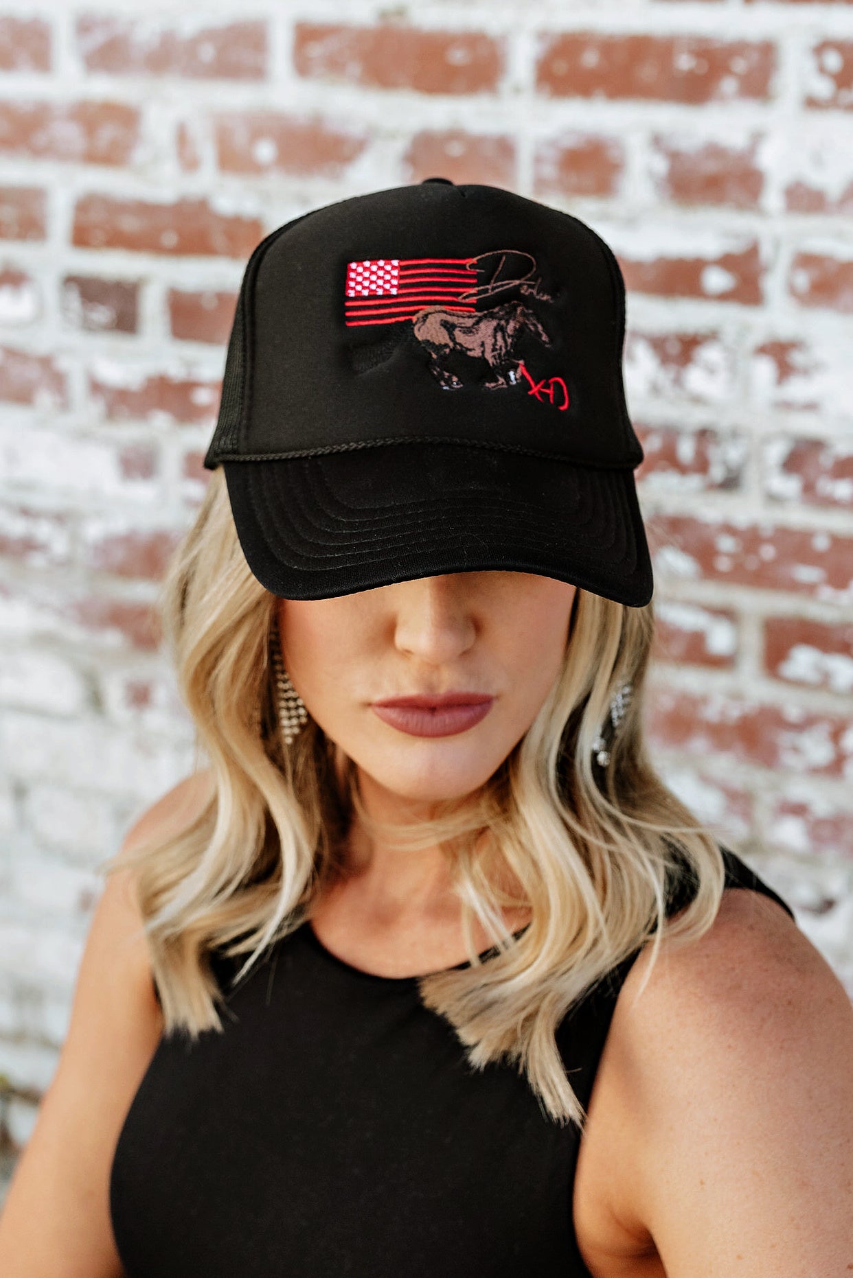 NEW!! DARLIN Black Trucker Hat