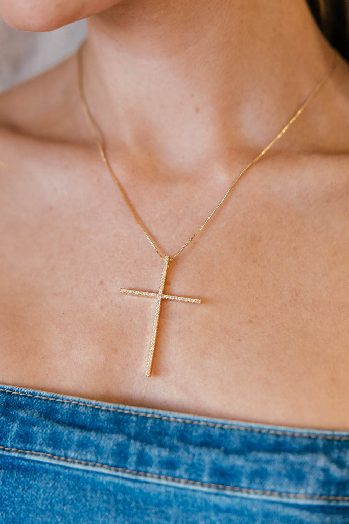 NEW!! The “Truth” 18K Gold Filled Cross Pendant Necklace