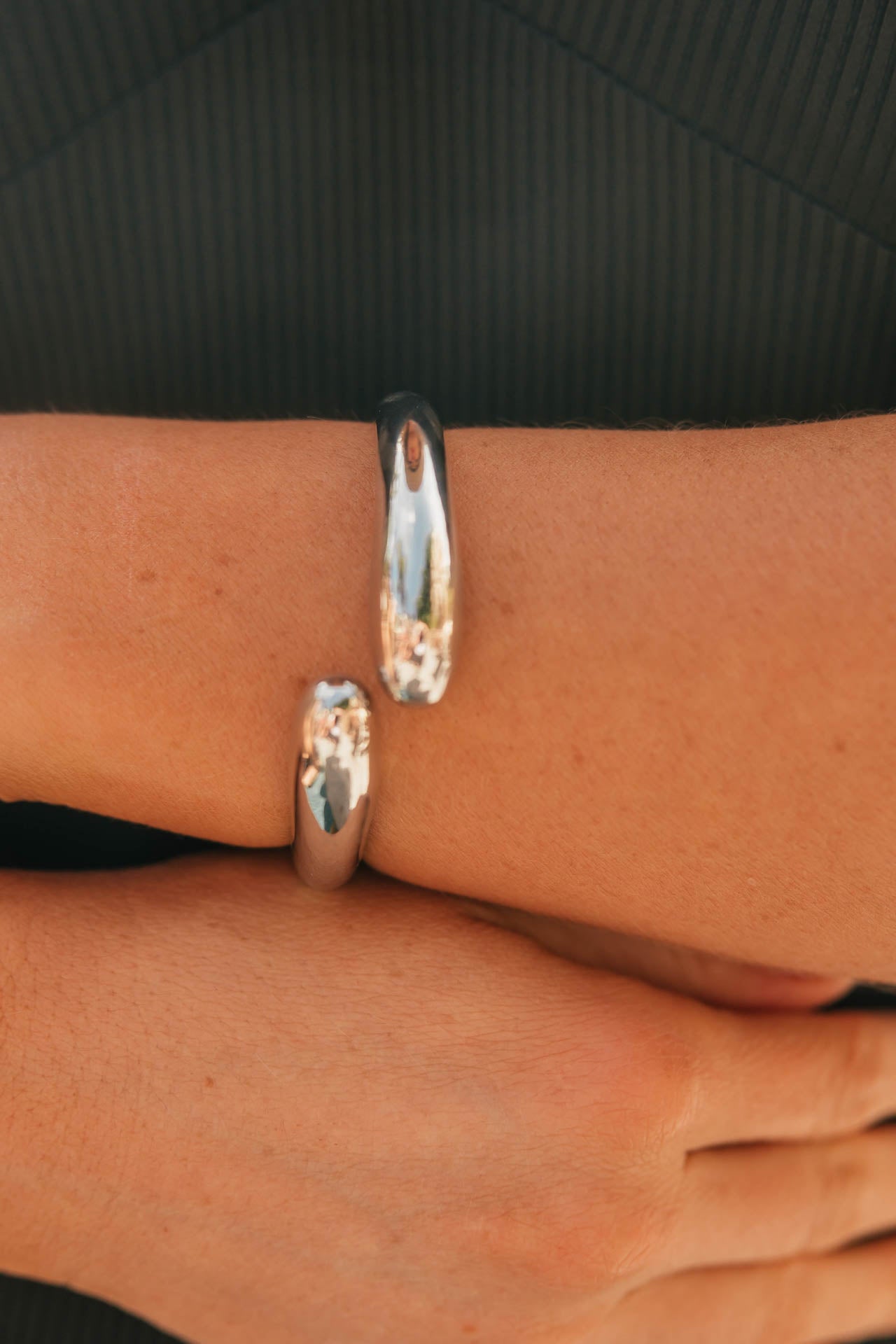 NEW!! Livorno Thin Cuff in Silver
