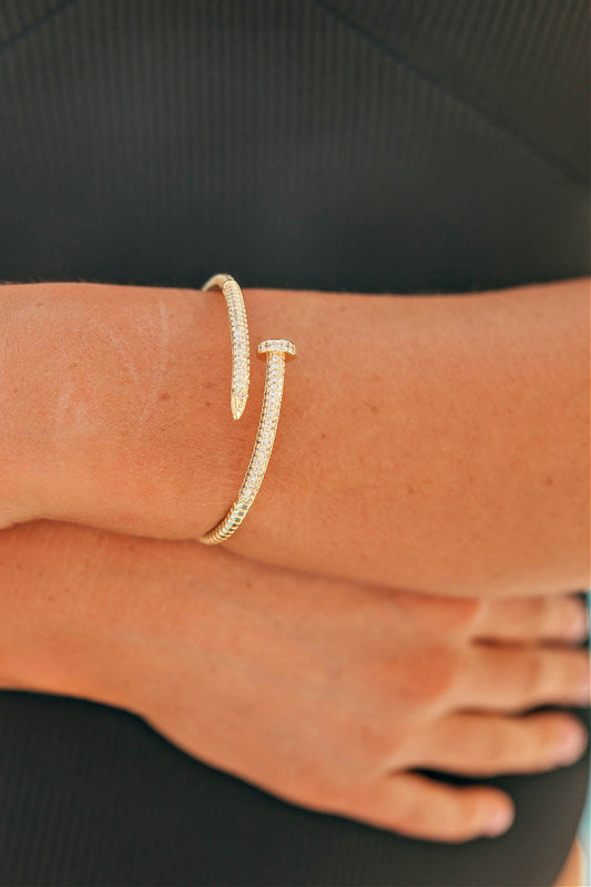 NEW!! Pave Nail Bracelet in 2 Colors
