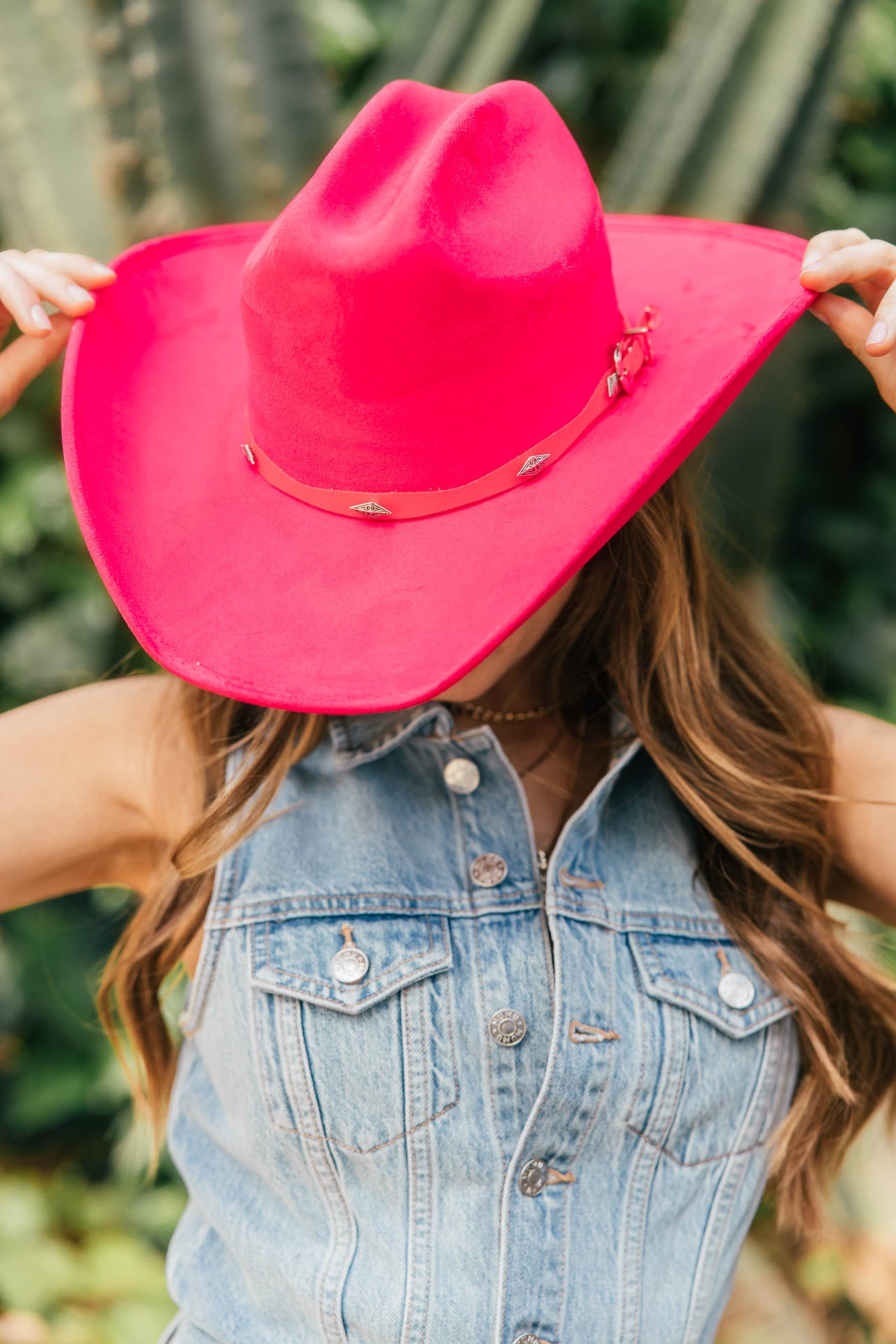 NEW!! The "Dolly" Faux Suede Cowboy Hat in Red