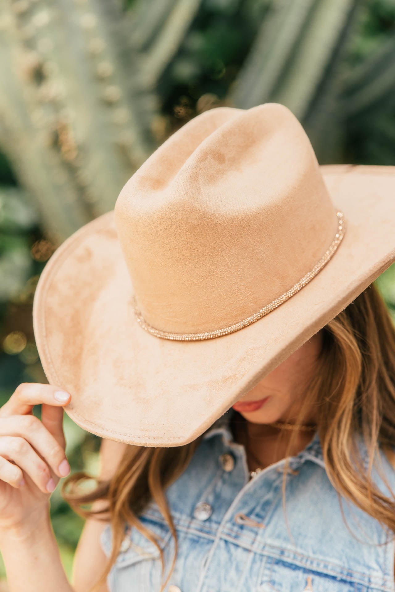 NEW!! The Kenny Faux Suede Cowboy Hat in Camel