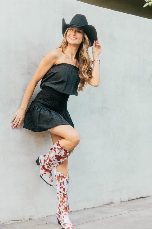 NEW!! "Indie" Smocked Strapless Dress