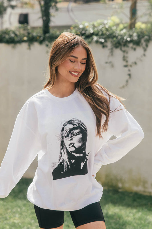 NEW!! The "Paris Icon" Sweatshirt in White