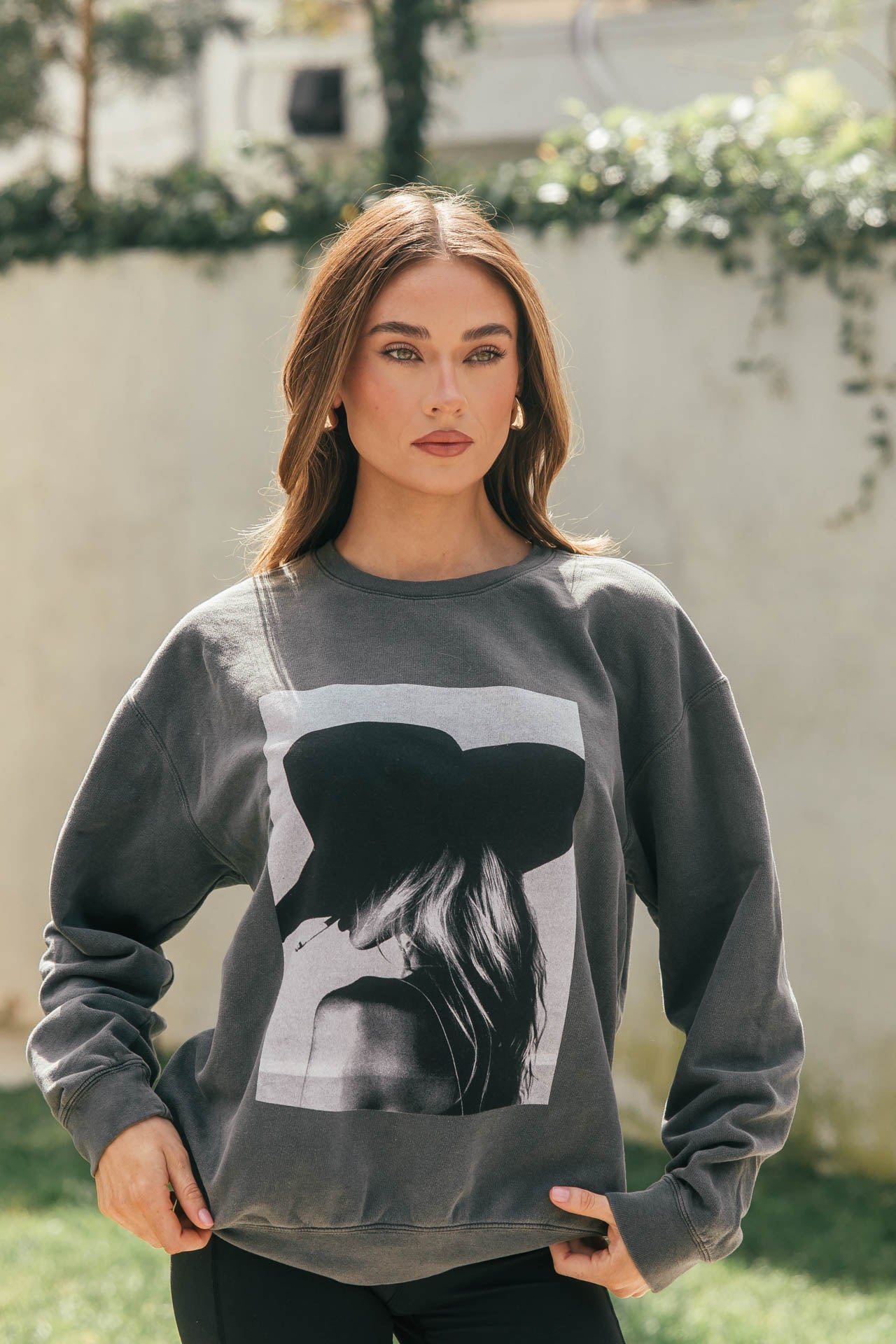 NEW!! The "Paris Cowgirl" Sweatshirt in Charcoal