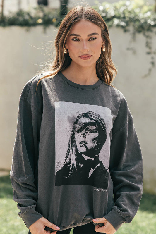NEW!! The "Paris Icon" Sweatshirt in Charcoal