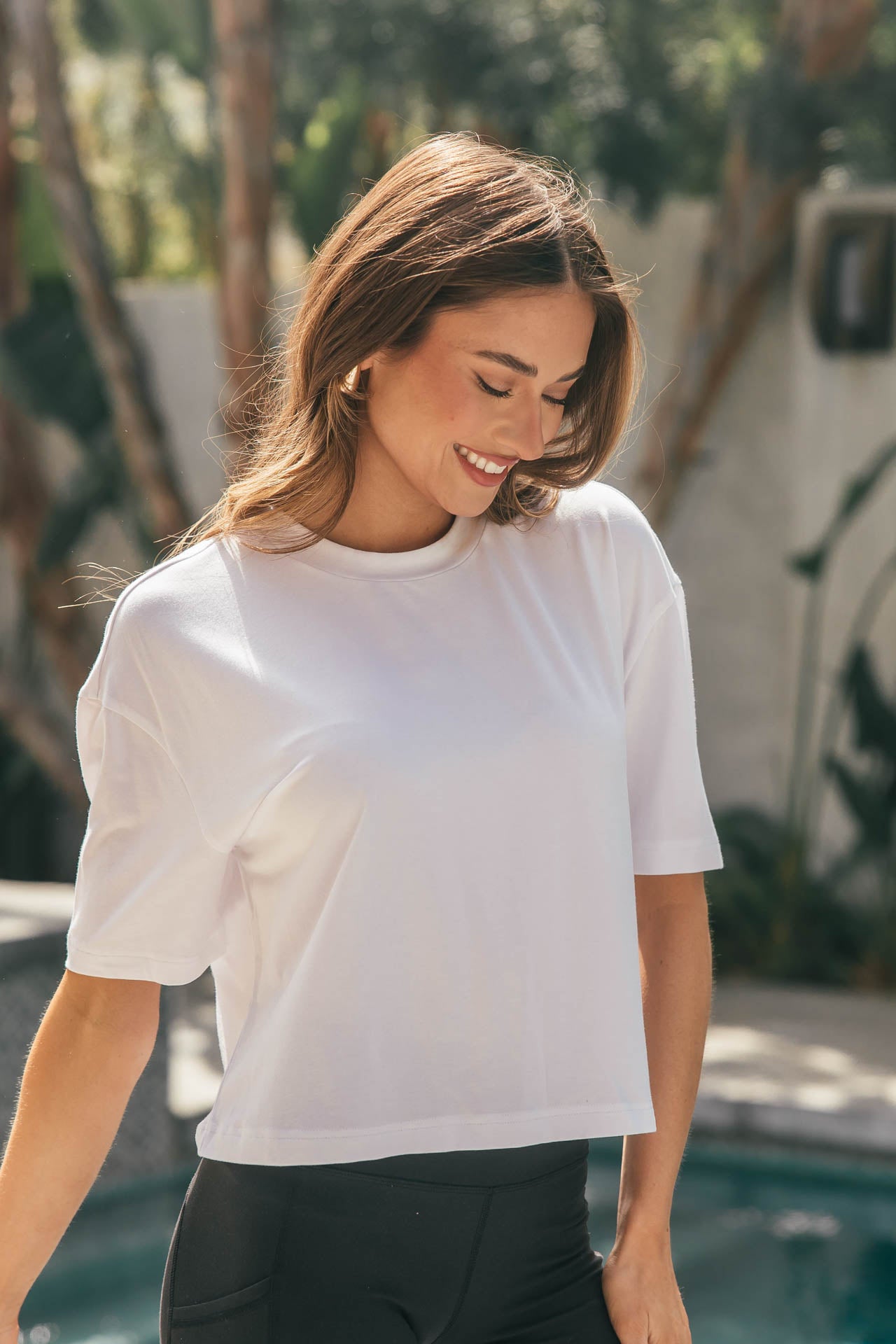 FINAL SALE!! Venice Easy Tee in White
