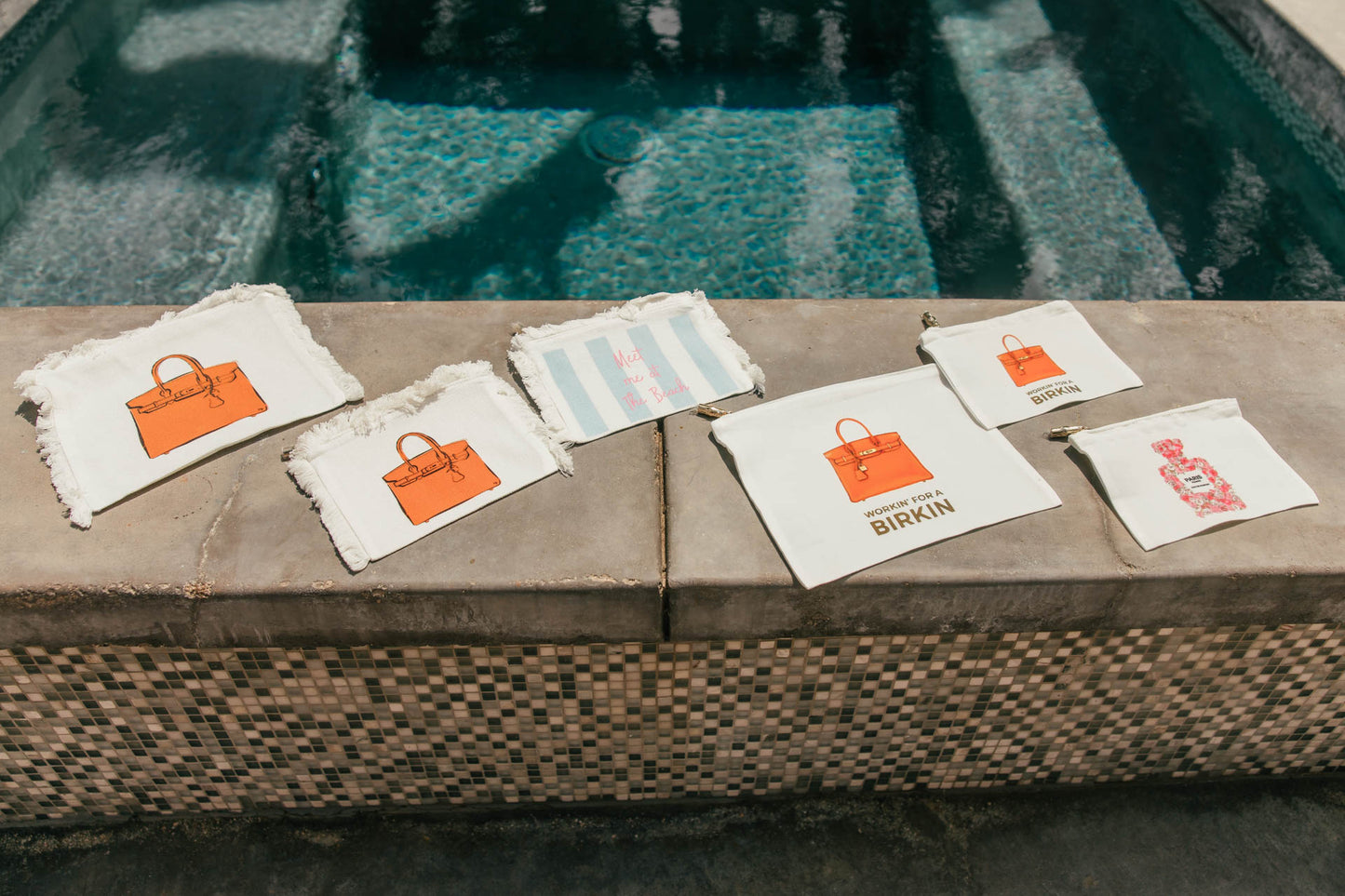 NEW!! Meet Me At the Beach Zip Up Pouch!