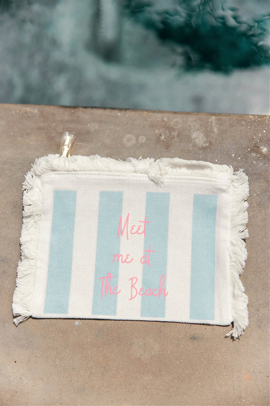 NEW!! Meet Me At the Beach Zip Up Pouch!