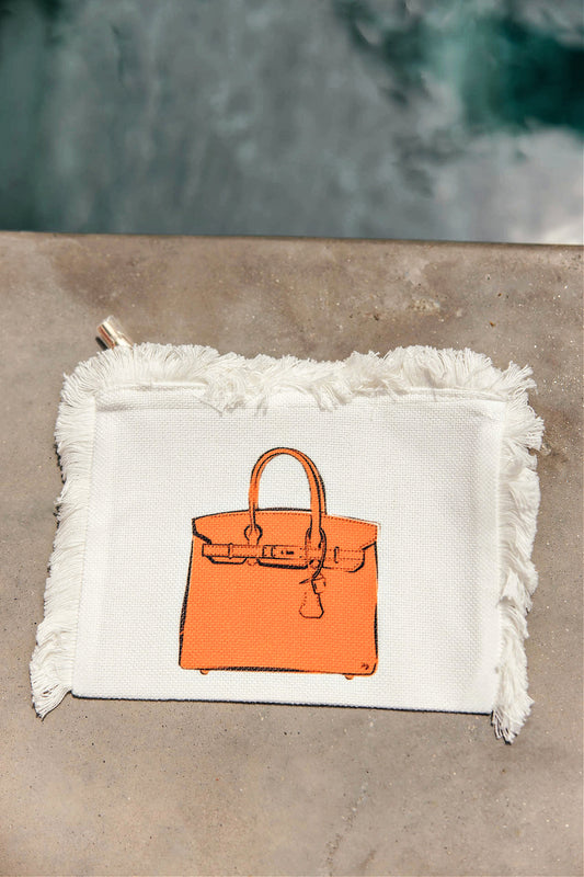 NEW!! Icon Fringe Zip Up Pouch! - 2 Sizes