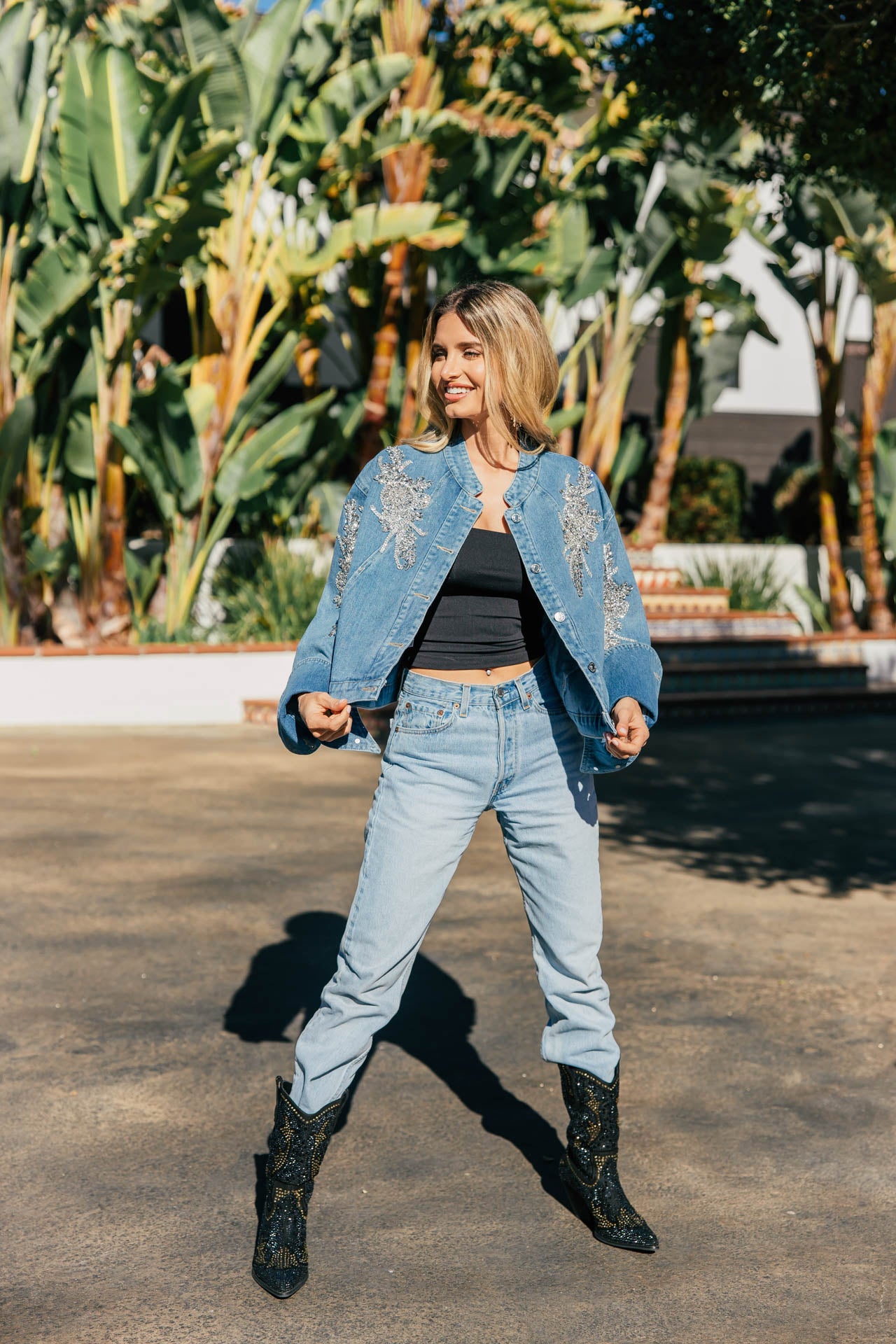 NEW!! "Rodeo Vogue" Embellished Denim Jacket