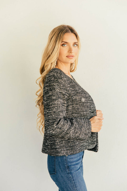 NEW!! The "Cheval" Metallic Tweed Jacket