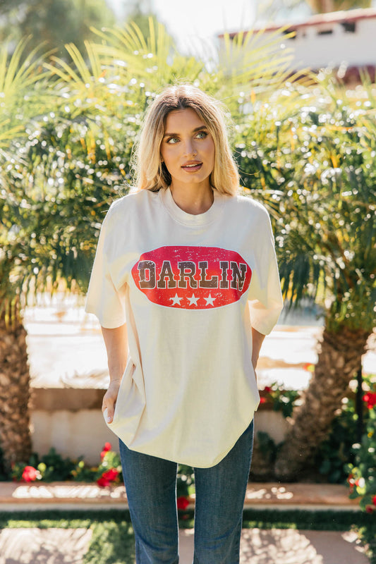 NEW!! Darlin Oval Short Sleeve Tee