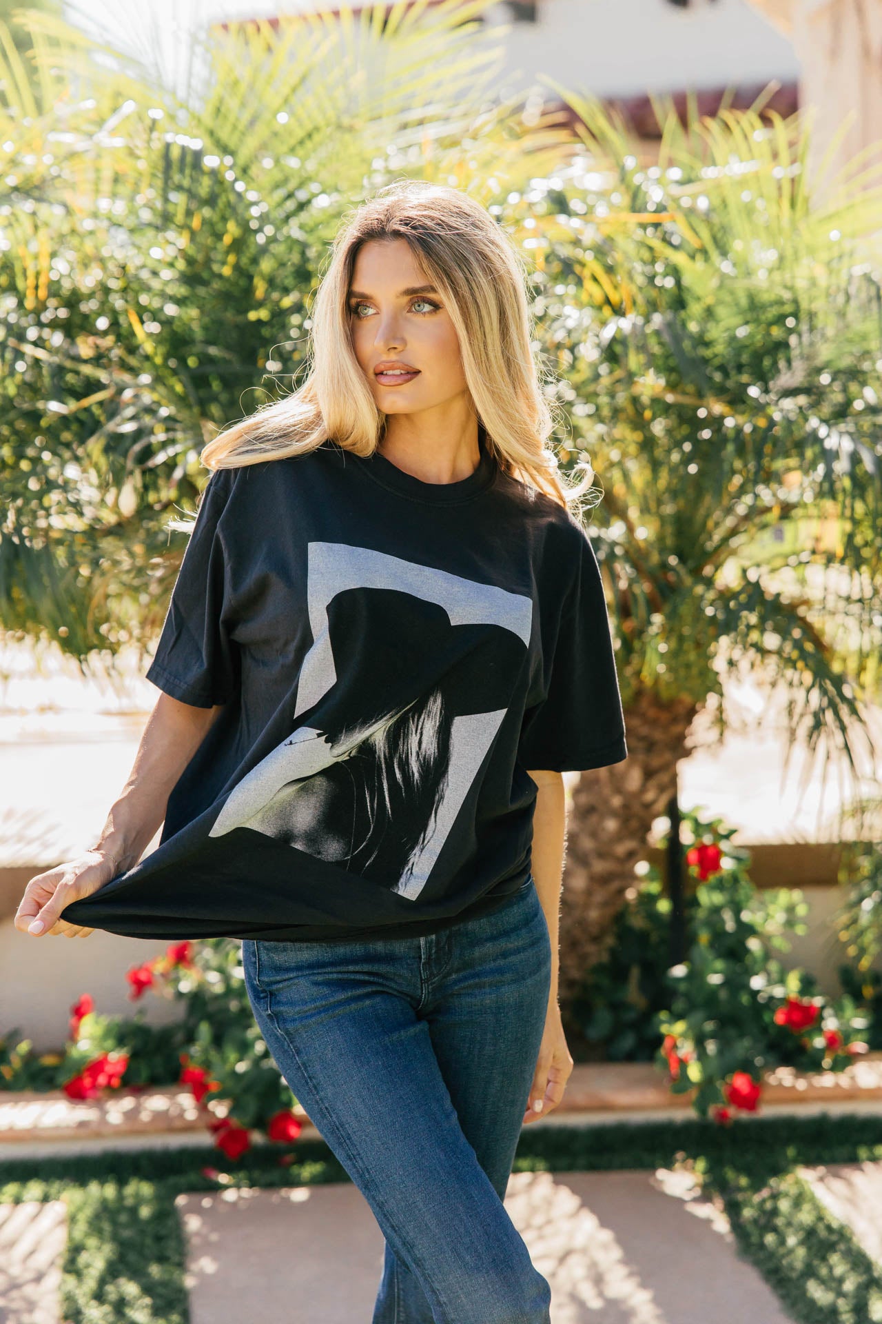 NEW!! The "Paris Cowgirl" Tee in Black