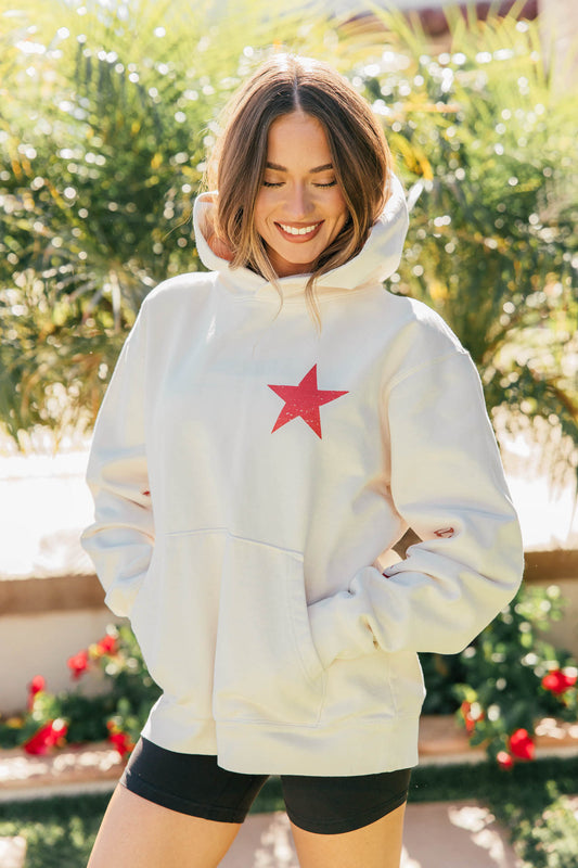 NEW!! American Spirit Hoodie in Creme