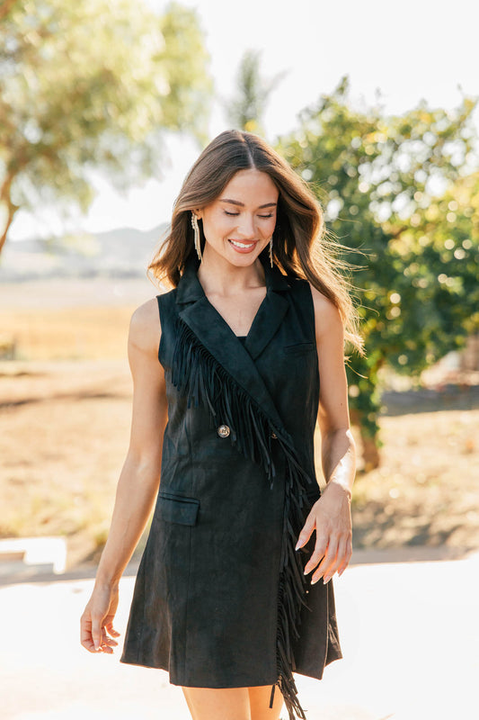 NEW!! "Cowgirl Glam" Fringe Blazer Dress
