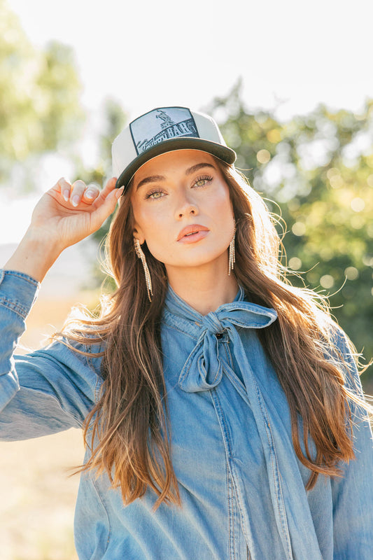 NEW!! "Cowboy Bar" Trucker Hat in Freen