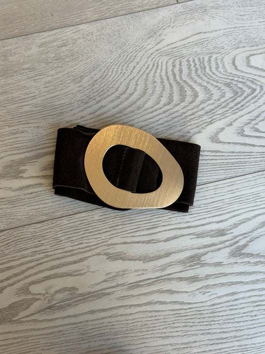 Nirvana Suede Statement Belt in Brown