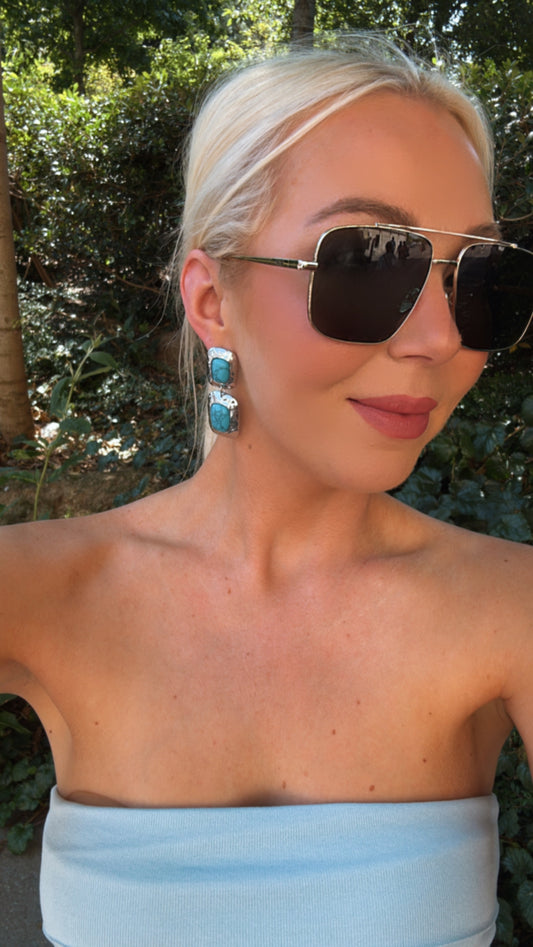 NEW!! Martina Turquoise Earrings