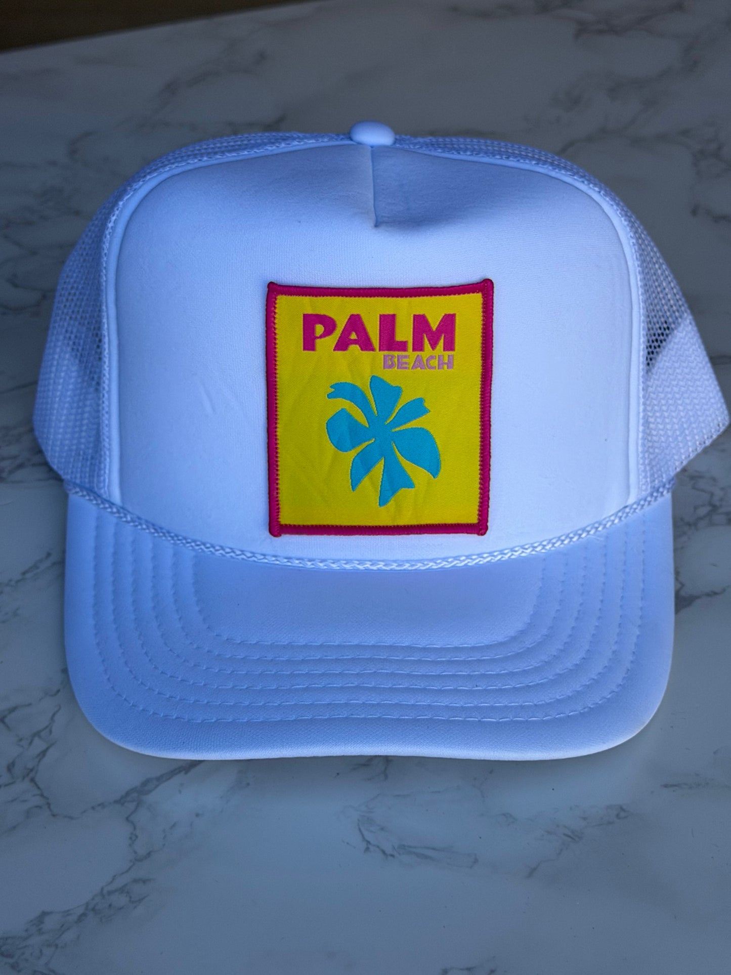 The Palm Beach Trucker Hat White