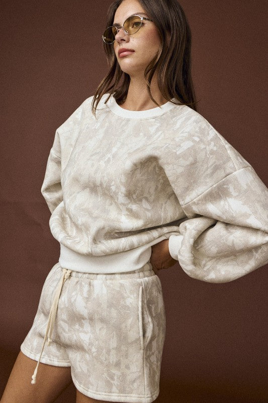 NEW!! Woodland Camouflage Crewneck & Shorts Set