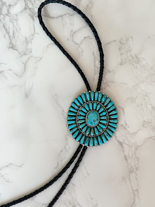 NEW!! Kingman Turquoise Bolo Tie