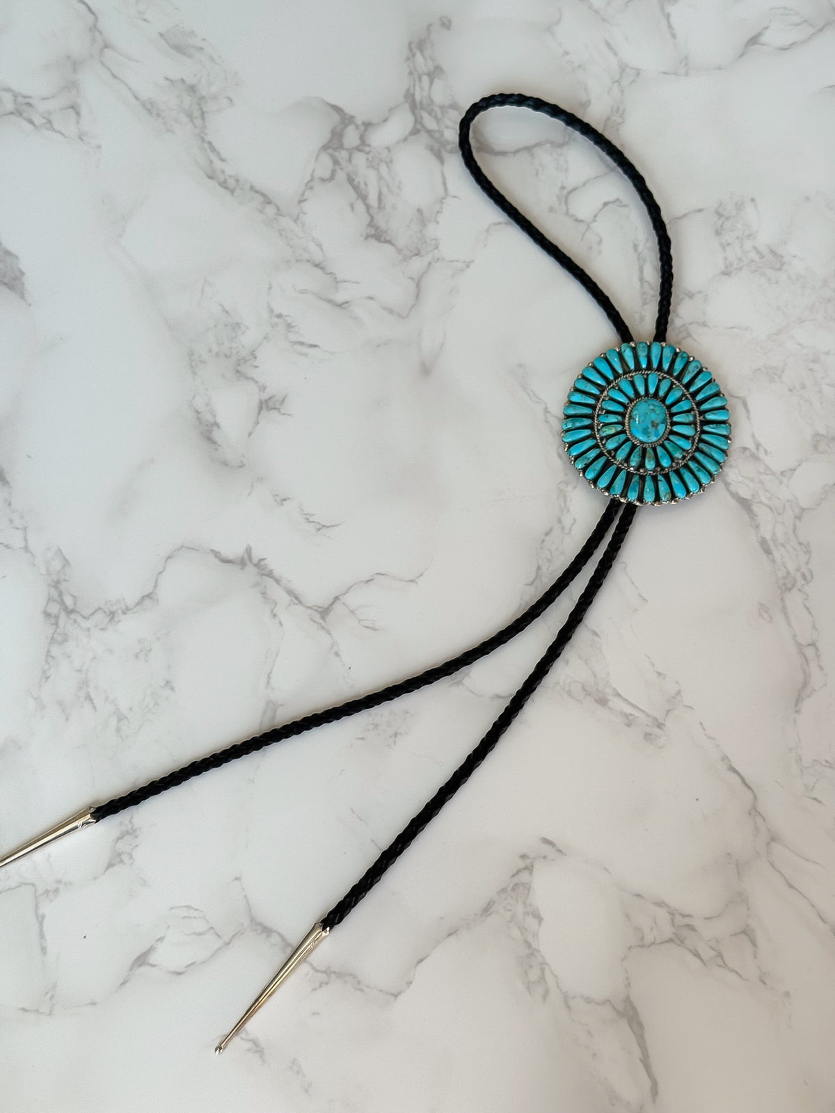 Kingman Turquoise Bolo Tie