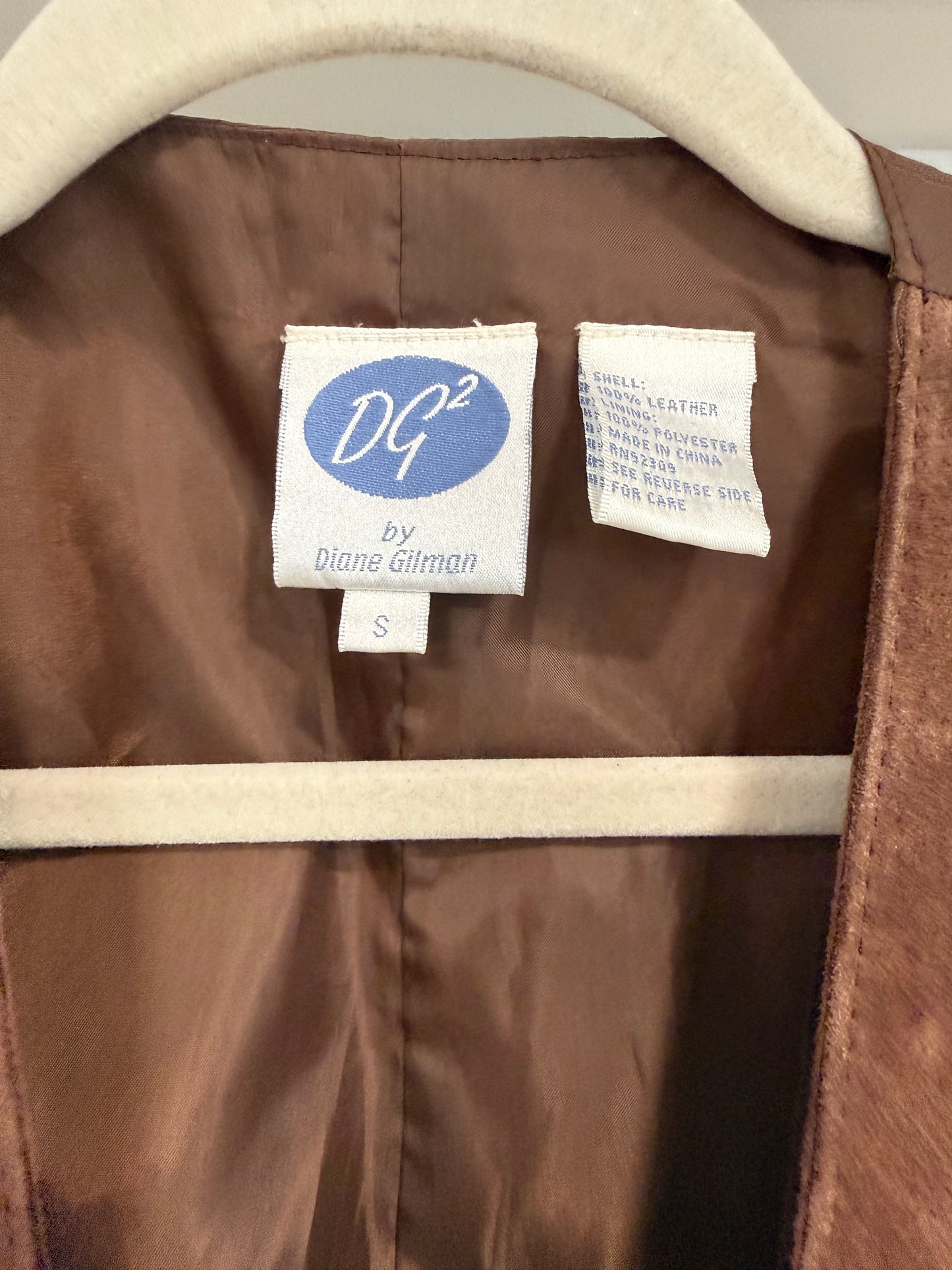 NEW!! Vintage Suede Fringe Vest Size Small